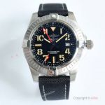 GF Factory Swiss Copy Breitling Avenger II GMT V2 ETA2824 Watch Black Arabic Dial